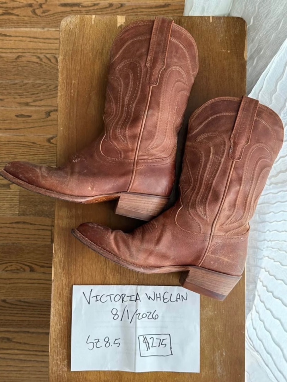 Tecovas Scotch Goat Jamie sz 8.5 $275 OBO